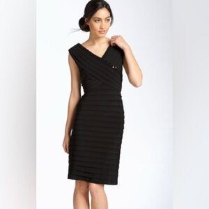 Adrianna Papell Black Sleeveless Bodycon Dress - size 8